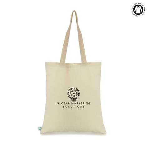 NATURAL 5OZ ORGANIC COTTON SHOPPER .